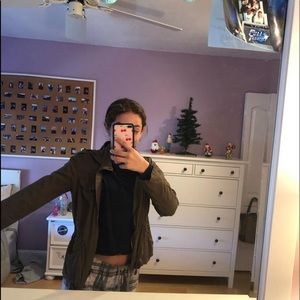 Green Cropped Jacket